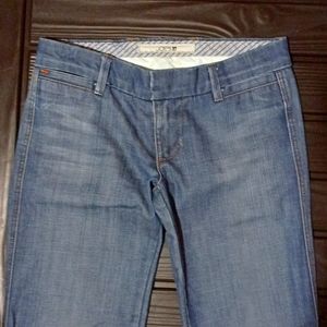 Joe's bell bottom jeans, dark wash flare. Size 27 waist